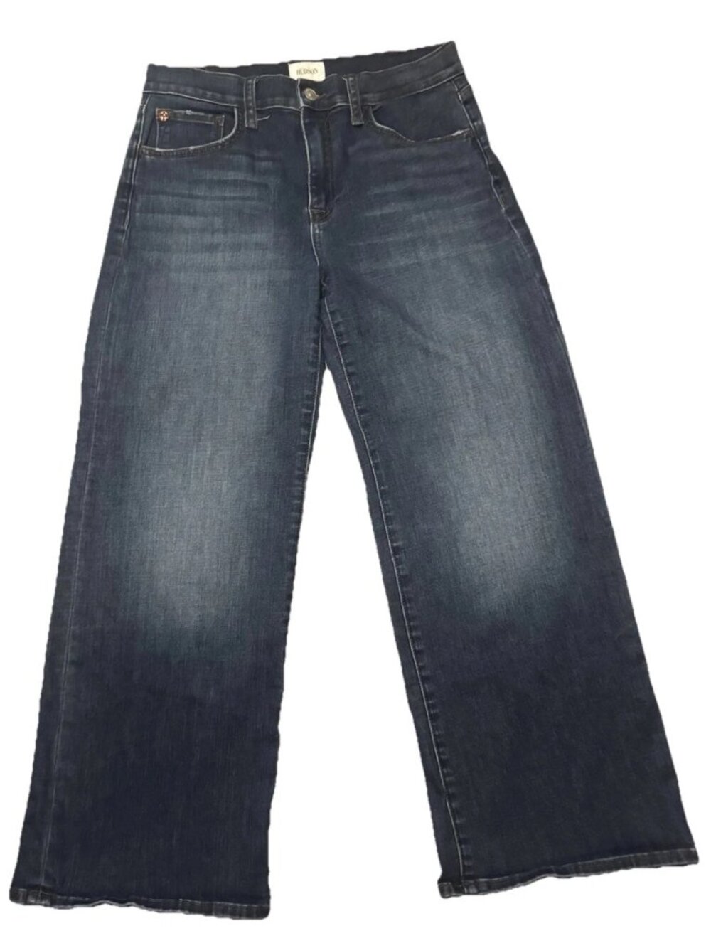 Hudson Rosalie Wide Leg Jeans Womens Size 28 Blue Carins Wash Mid Rise Stretch